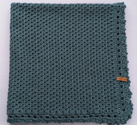 Păturică croșetată manual din lână merinos [2]