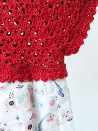 Rochie fetițe din poplin și lână merinos [3]