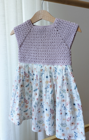 Rochii - Rochie fetițe din muselină și lână merinos