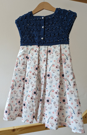 Rochii - Rochie fetițe din poplin și lână merinos