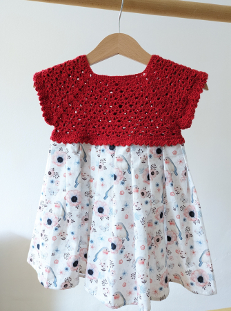 Rochii - Rochie fetițe din poplin și lână merinos