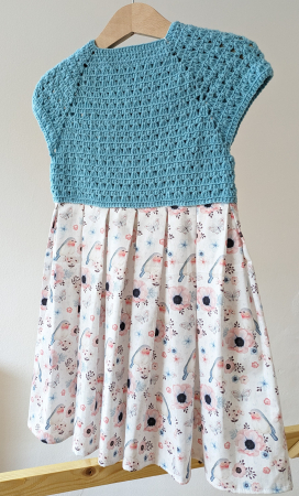 Rochii - Rochie fetițe din poplin și lână merinos