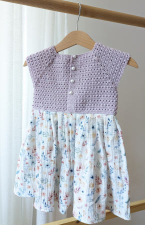 Rochie fetițe din muselină și lână merinos [1]