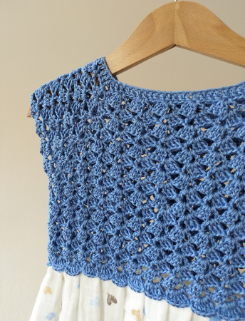 Rochie fetițe din muselină și lână merinos [1]