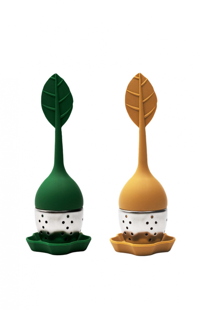 Set de 2 infuzoare pentru ceai, silicon / otel inoxidabil [3]