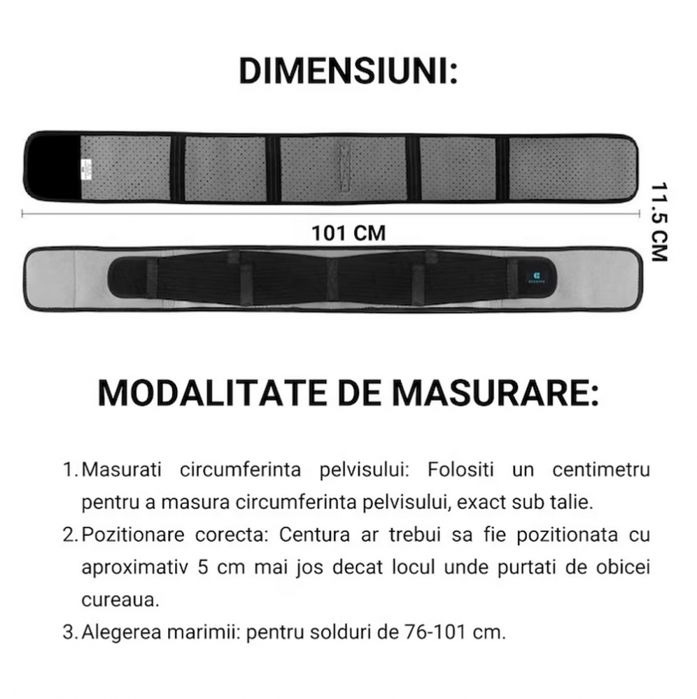 Centura Stabilizatoare pentru Articulaţia Sacroiliacă, Pentru Bărbaţi şi Femei, HEERTEE, Ameliorează Durerea de Sciatică, Pelvis, Spate şi Picioare [7]