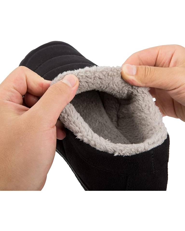 Papuci de Exterior pentru Barbati, Captusiti, Impermeabili si Antiderapanti, negru [5]