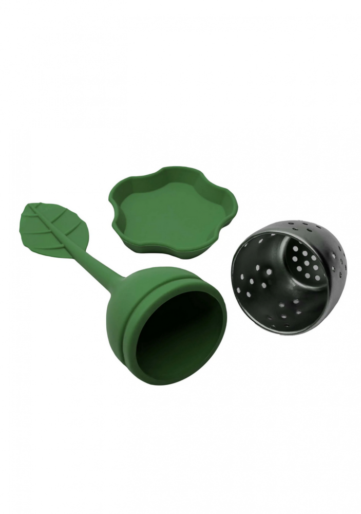 Set de 2 infuzoare pentru ceai, silicon / otel inoxidabil [4]