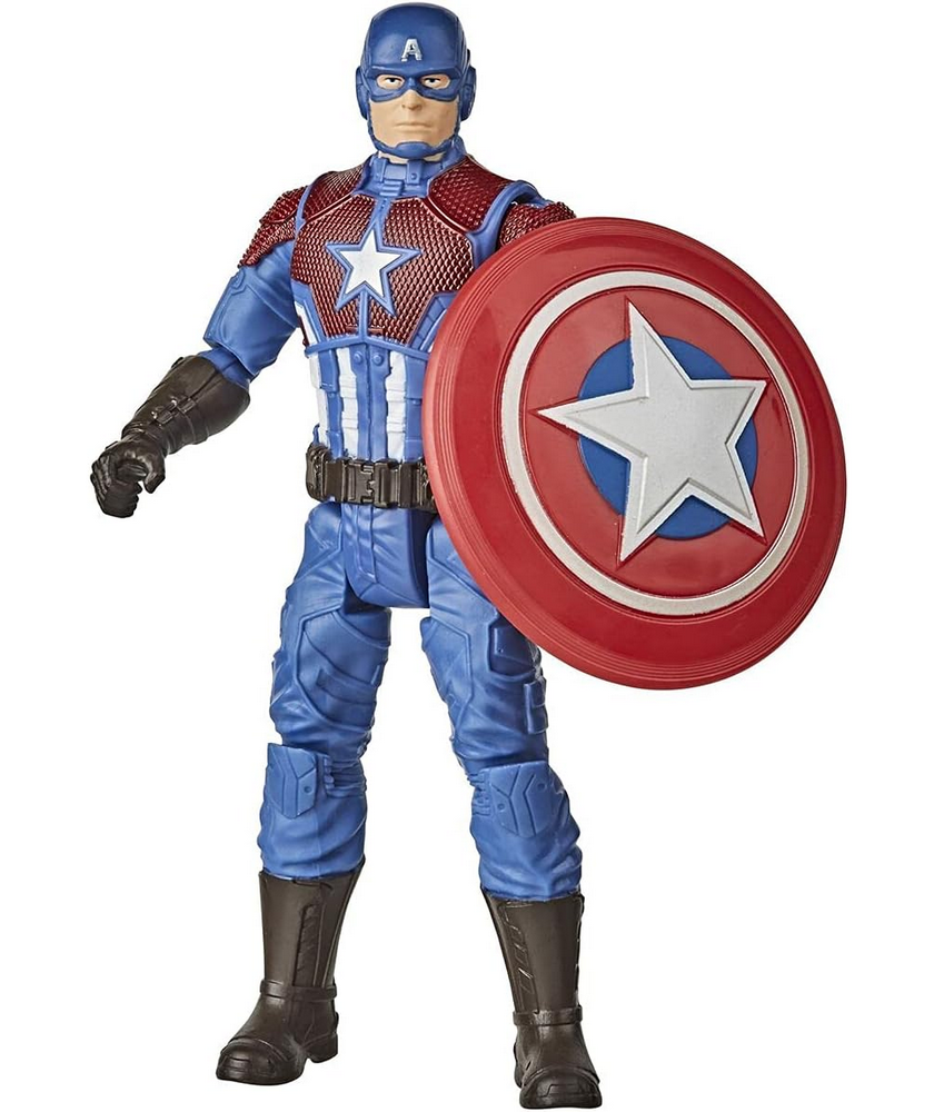Figurina Marvel Hasbro Gamerverse, Captain America 15 cm, Armura Shining Justice, pentru Copii 4+ Ani [1]