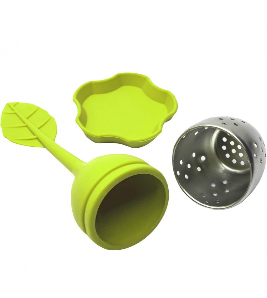 Set de 2 infuzoare pentru ceai, silicon / otel inoxidabil [7]