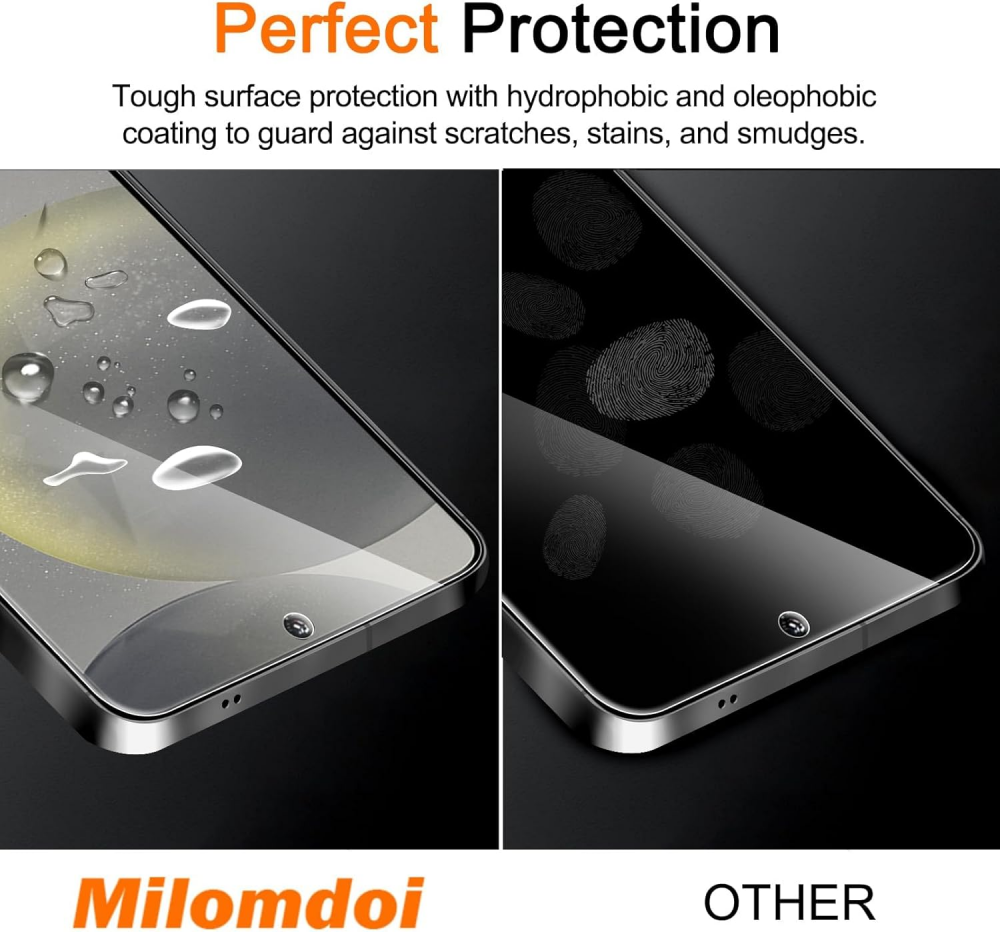 Set 4x Protecții Ecran și Cameră pentru Galaxy S24 Plus, sticla securizata, Ultra 9H, 2.5D, Milomdoi, 60JH [5]