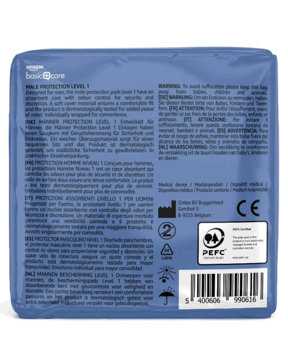 Absorbante barbati pentru incontinenta, Amazon, 12 bucati [3]
