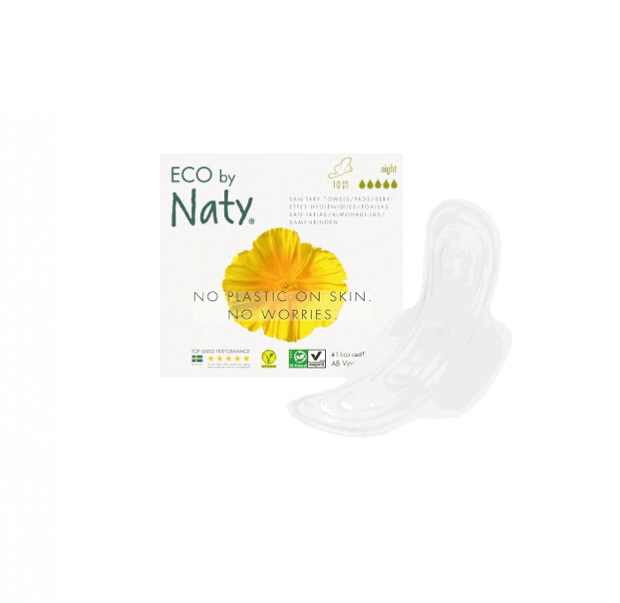 Absorbante ECO by Naty pentru Noapte, 10 buc [2]