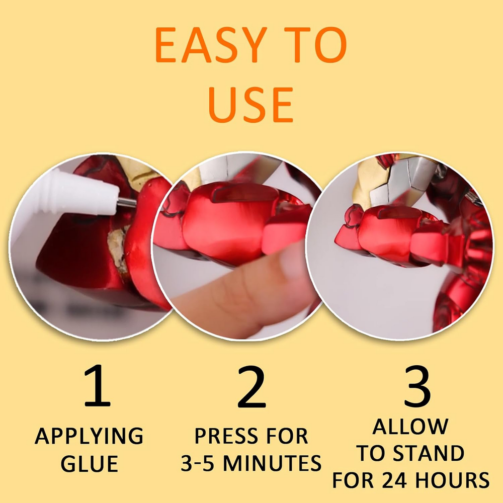 Adeziv Transparent pentru Modele, Jucarii si Lucru Manual, Tip Cauciuc cu Alcool, Sigur pentru Copii, Teoyafly, 2x60ml [3]