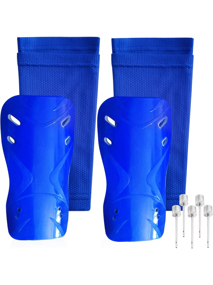 Apărători Tibie pentru Fotbal, Protecție pentru Copii și Adulți, Mărimea M, albastru, 160-175 cm [1]