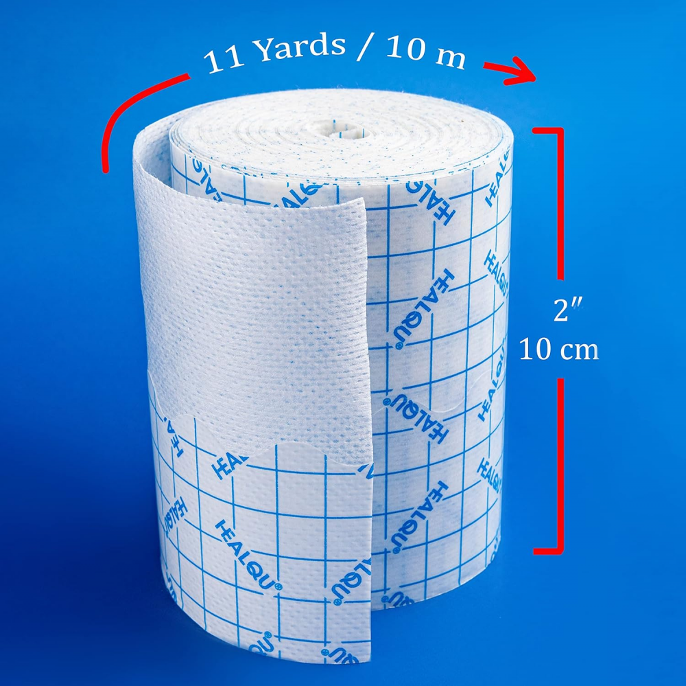 Bandaj nesteril autoadeziv din netesut, Healqu, 10cm x 10m [3]