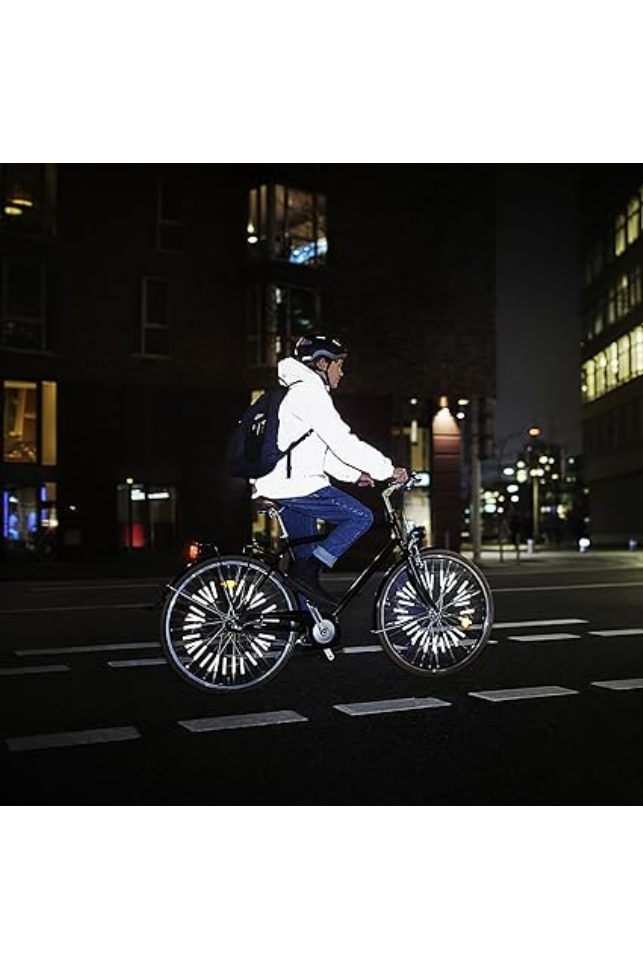 Benzi reflectorizante pentru biciclete, 72 bucati, vizibilitate 360 de grade [3]