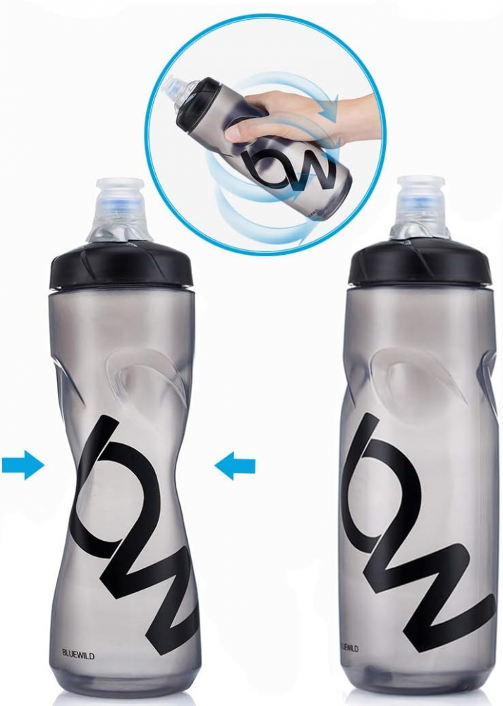 Bidon apă pentru bicicletă PFLege, 750 ml, fără BPA, anticurgere, ideal pentru ciclism, sală, exterior şi sport [2]