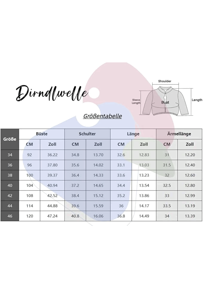 Bluză din Dantela, Dirndl Dirndlwelle, alb [3]