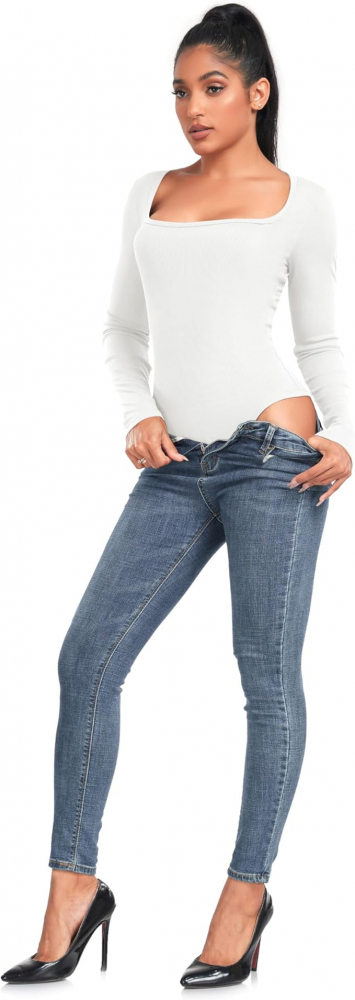 Body Modelator cu Mâneci Lungi  pentru Femei, OURCAN, Design Elegant și Confortabil, Material Premium [6]
