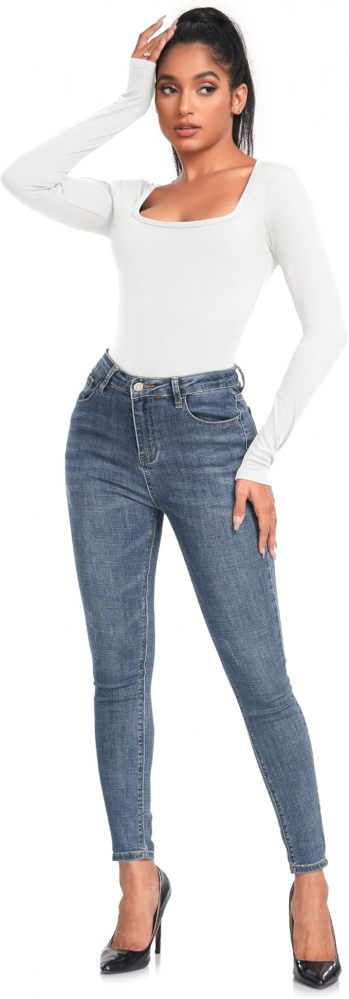 Body Modelator cu Mâneci Lungi  pentru Femei, OURCAN, Design Elegant și Confortabil, Material Premium [2]