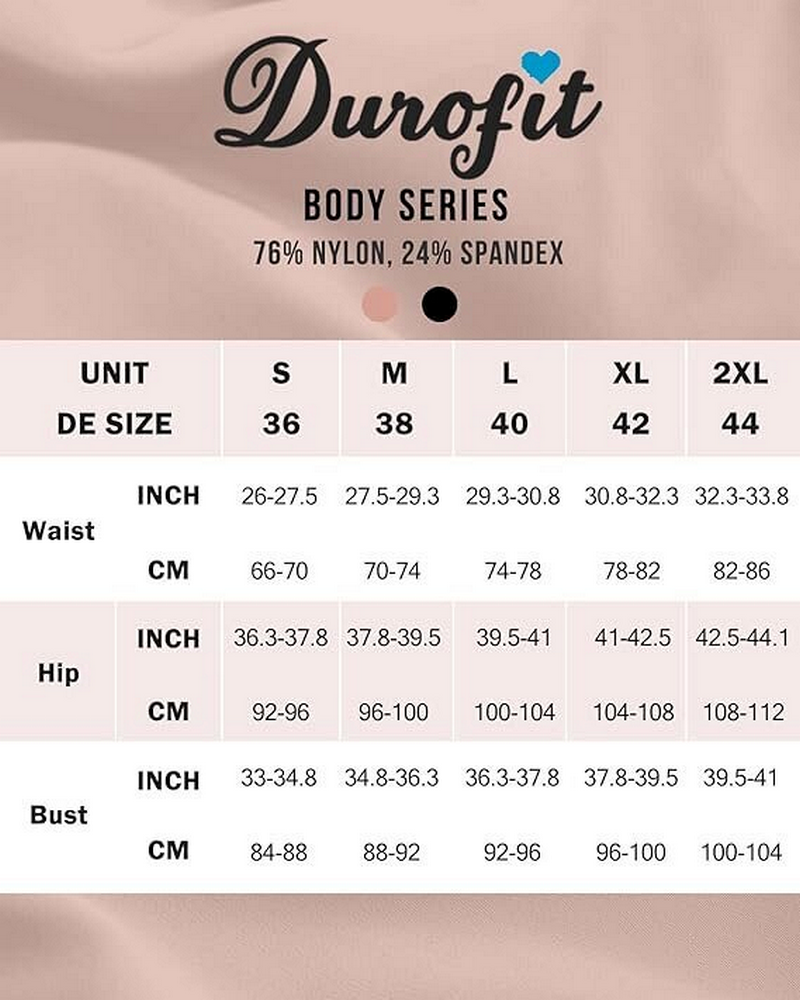 Body modelator pentru femei, cu efect de subtiere si sustinere abdominala, DUROFIT, negru, marime XL [6]