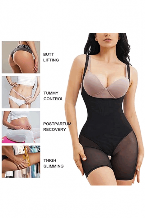 Body modelator pentru femei, KUMAYES, negru, M [4]