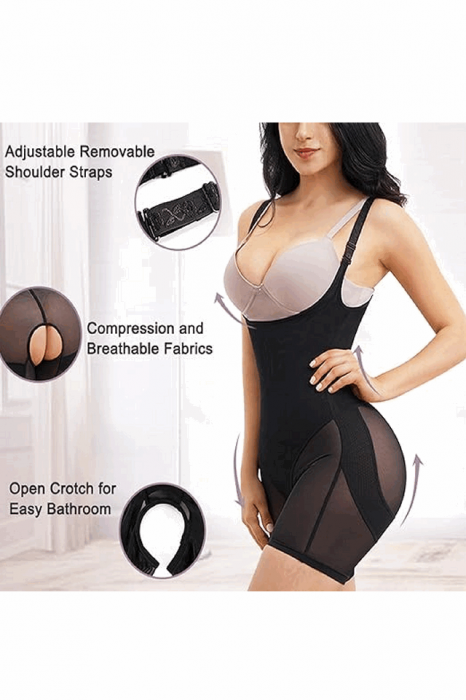 Body modelator pentru femei, KUMAYES, negru, M [6]