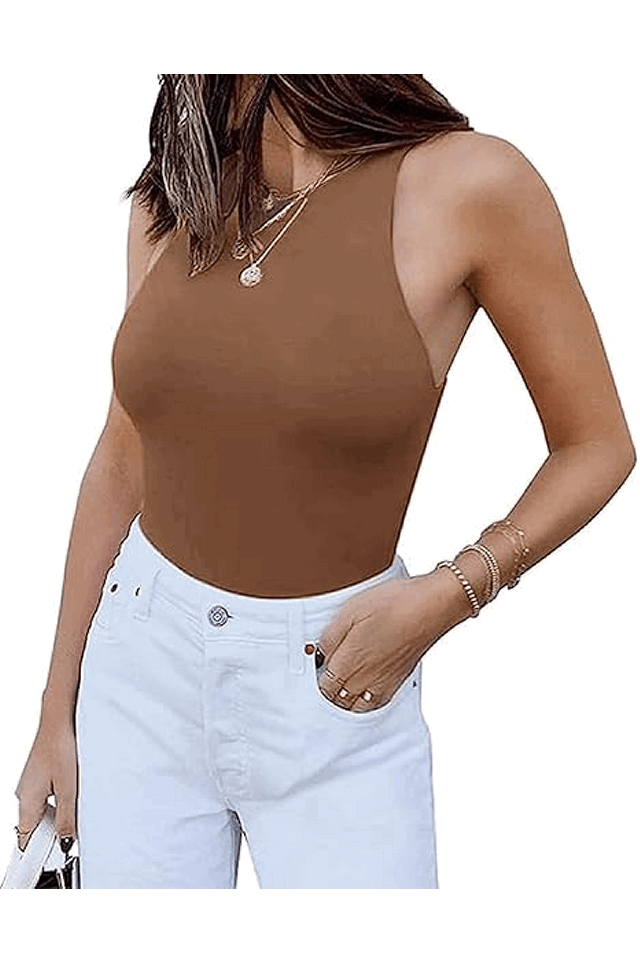 Body pentru femei, elegant și sexy,  RIOJOY, maro, marime [2]