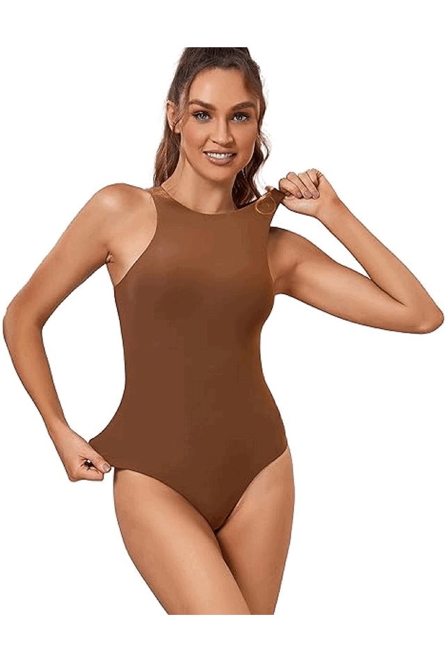 Body pentru femei, elegant și sexy,  RIOJOY, maro, marime [4]