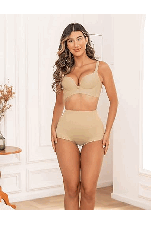 Body Shaper cu talie înaltă și control al abdomenului, Besdel, nude, marime S, M64J5 [6]