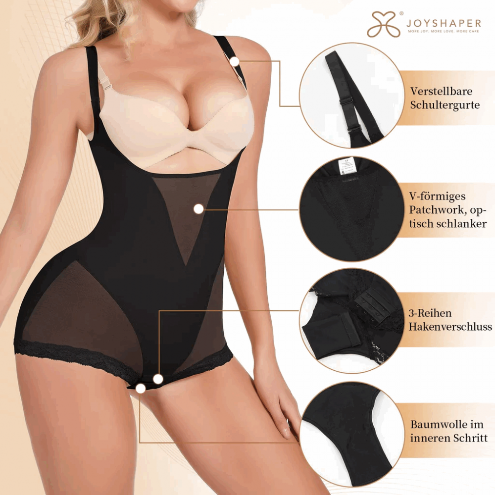 Body-ul modelator cu bretele subtiri fara cusatura, Joyshaper, negru, XL, 2UIDN [3]