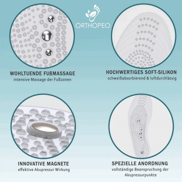 Branturi de reflexoterapie magnetice presopunctura si masaj terapeutic pentru femei, transparent, silicon, Orthopeo [9]