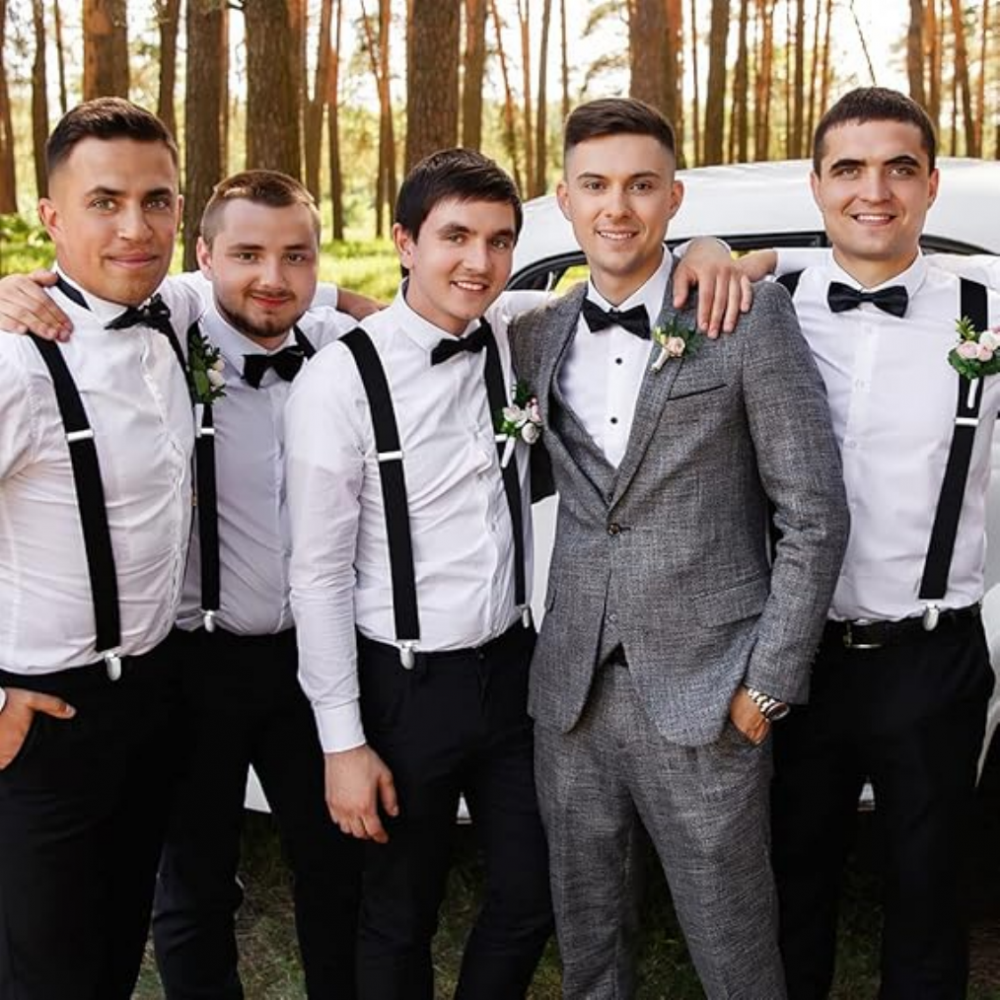 Bretele Elastice latime 5 cm, Forma X, 4 Clipsuri Metalice Rezistente, Unisex [5]