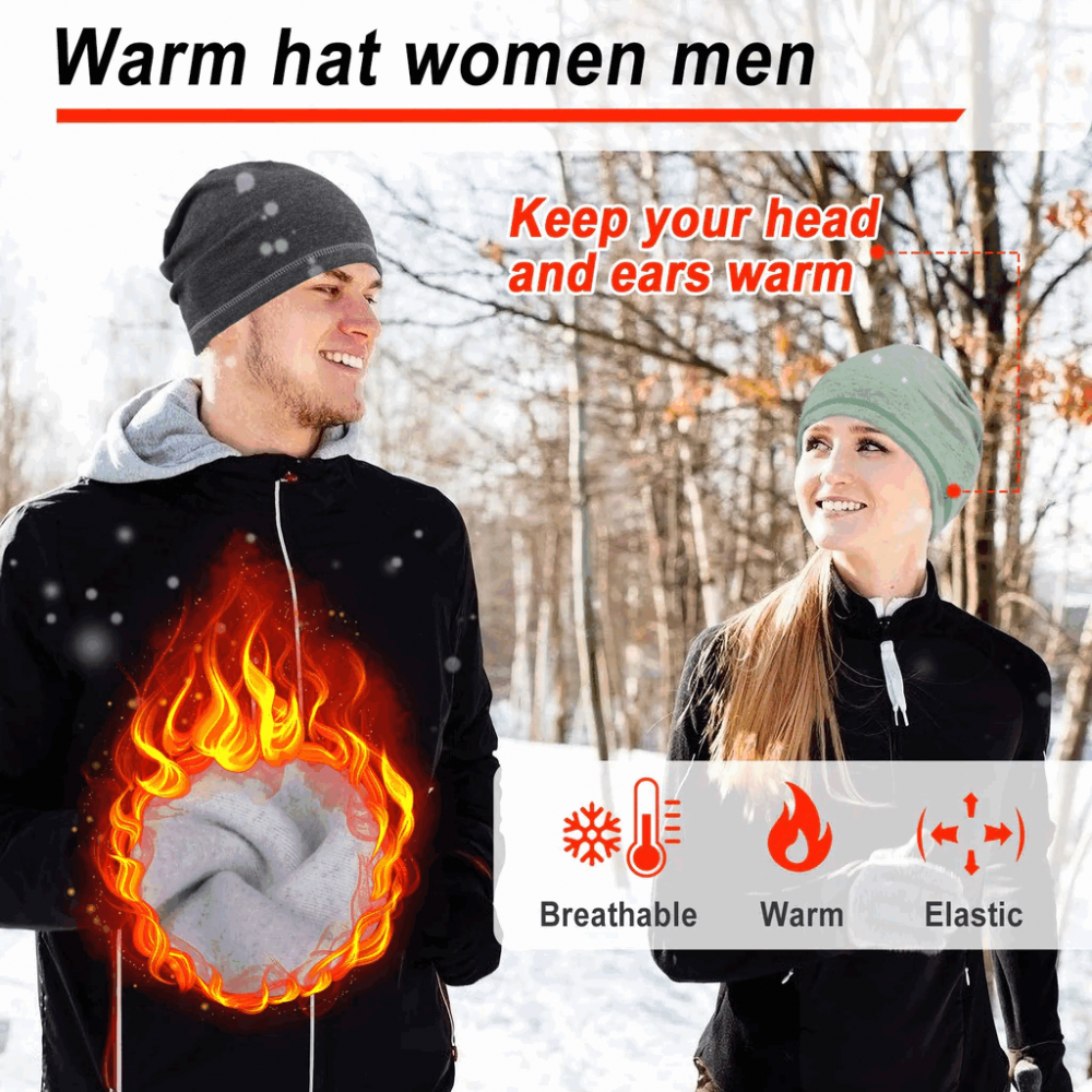 Căciulă Sport cu material respirabil, confortabil, elasticitate ridicată, rezistent la vânt, pentru alergare, schi, ciclism, snowboard, alpinism, motociclism, Verde, TRB5 [3]