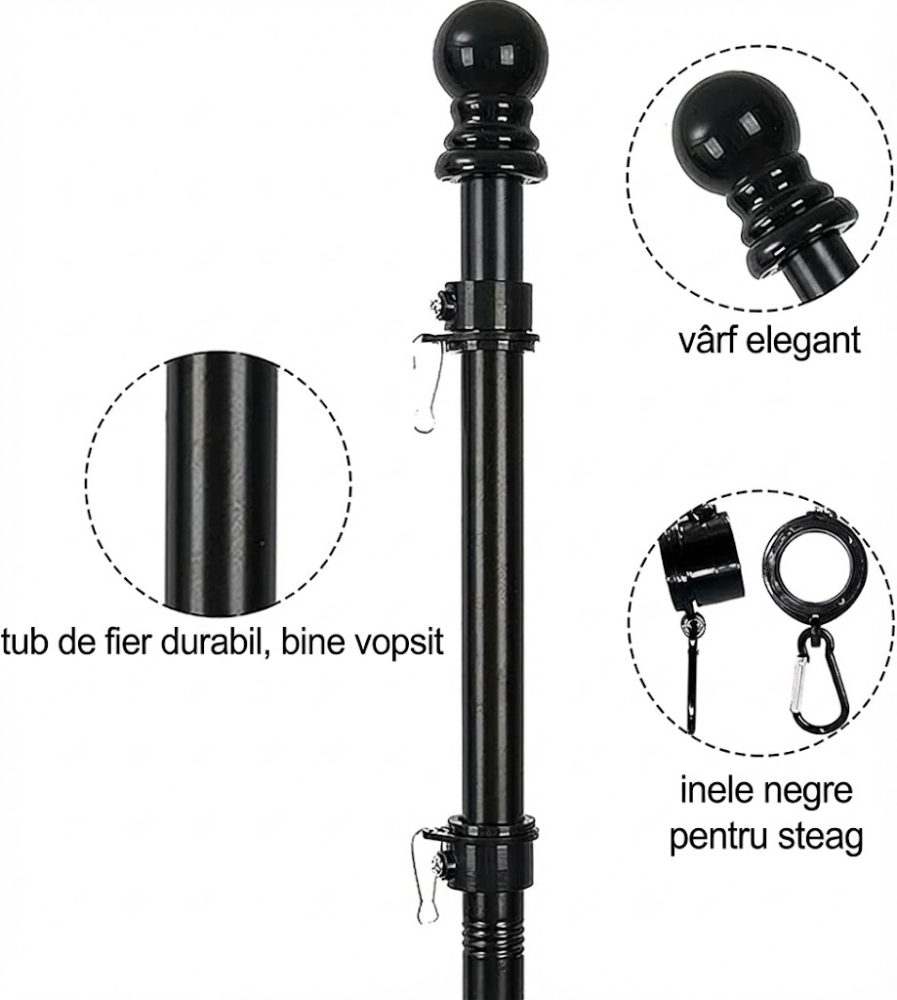 catarg-steag-aluminiu-horse-secret-180cm-suport-inox [2]