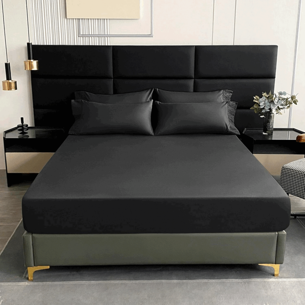 Cearceaf cu elastic, negru, pentru toate anotimpurile, Qidordour [2]