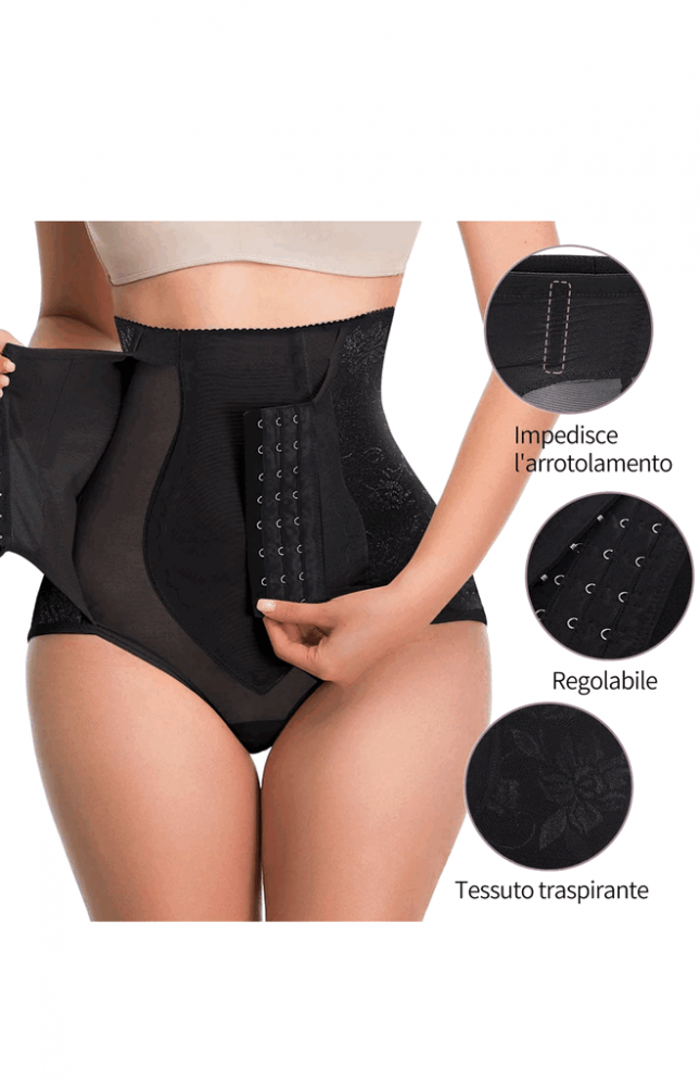 Chilot modelator cu talie foarte inalta, negru, 3XL, SUACZ [6]