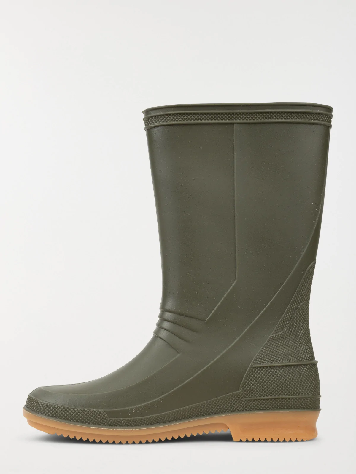 Cizme cauciuc kaki impermeabile copii cu talpa antiderapanta pentru ploaie si noroi [6]