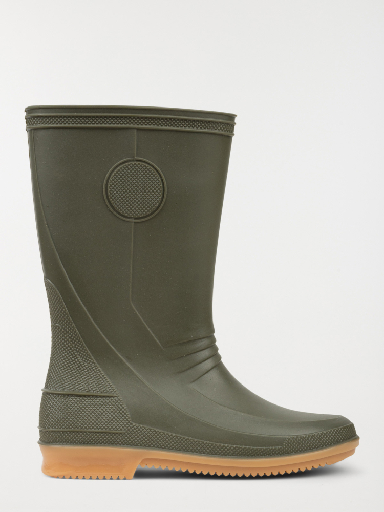 Cizme cauciuc kaki impermeabile adulti cu talpa antiderapanta pentru ploaie si noroi [2]