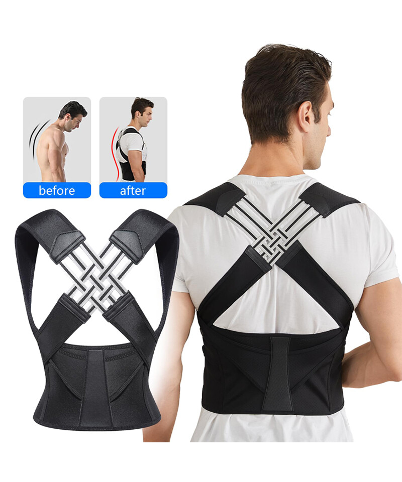 Corector de postura, unisex, marime 3XL, culoare negru - ADBR [2]