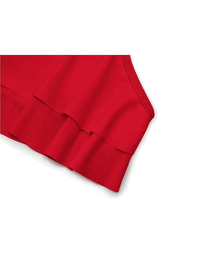 Costum de baie din două piese pentru fete, SHEKINI, imprimeu floral, marime 10-12 ani, XNMN [4]