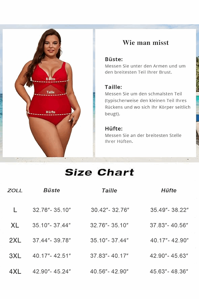 Costum de baie plus size, dintr-o piesă, cu efect modelator, bretele reglabile, Beotyshow [5]