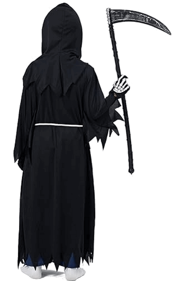 Costum de Grim Reaper pentru Copii, Pentru Halloween, Carnaval, Zucos, 7-9 ani, 130-140cm, 78A3 [5]