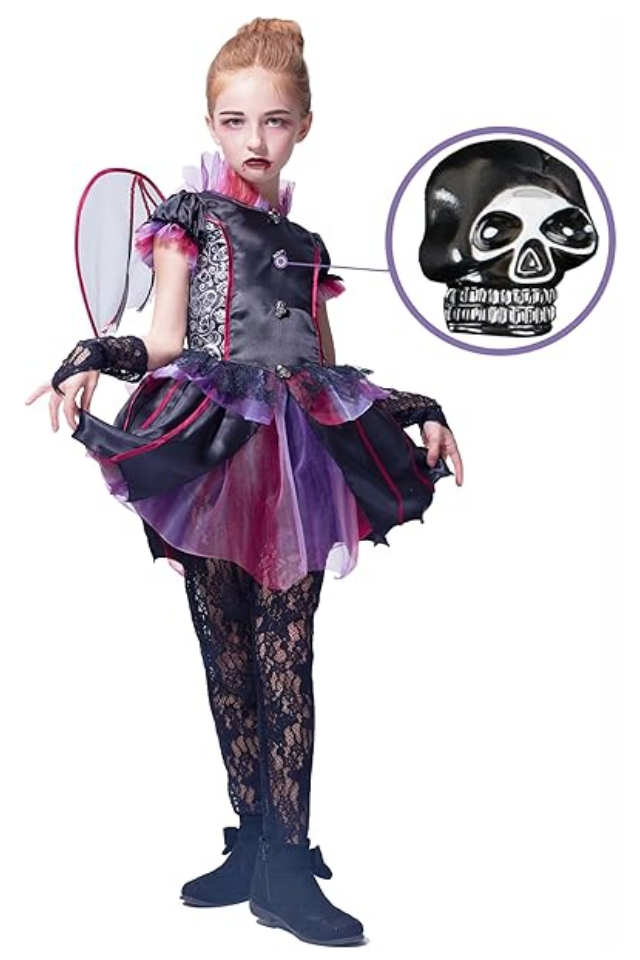 Costum de Vampir pentru Fetițe 7-8 ani, IKALI -ZHAP [5]