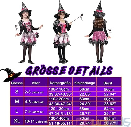 costum vrajitoare fetite costum halloween fetite costum vrajitoare copii costum carnaval fetite costum cosplay fetite costum halloween cu accesorii rochie vrajitoare fetite costum vrajitoare cu palarie costum fantasy fete [9]