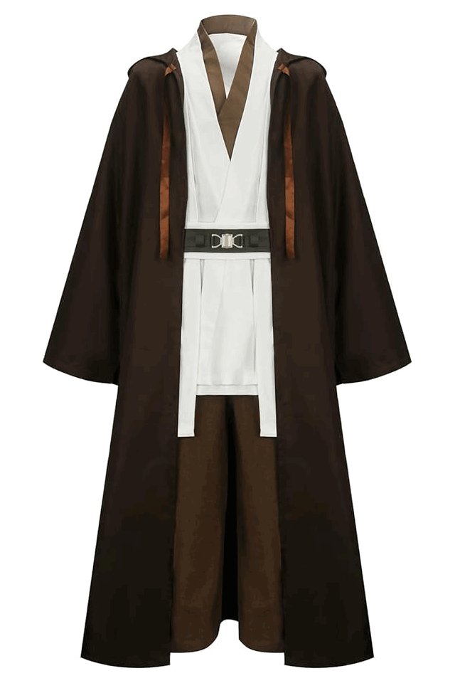 Costum Jedi pentru copii, Nuwind, maro/alb [3]