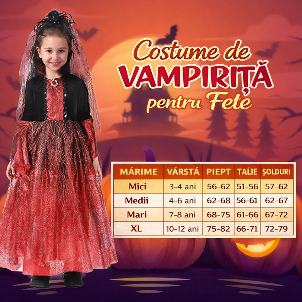 costum-vampirita-copii-rosu-negru-coronita-paianjen-voal-halloween [6]