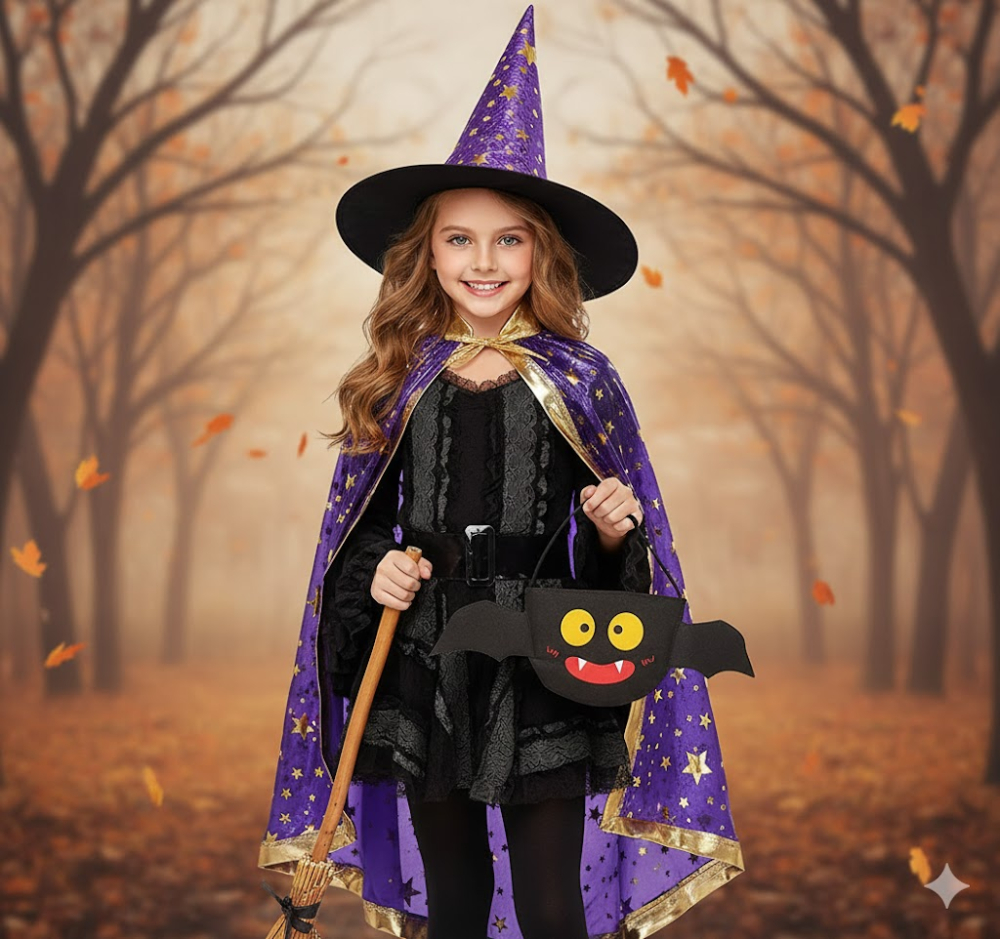 costum vrajitor copii costum magician copii costum halloween copii costum vrajitor albastru costum cosplay copii mantie vrajitor copii costum carnaval copii costum fantasy copii costum halloween cu palarie [2]