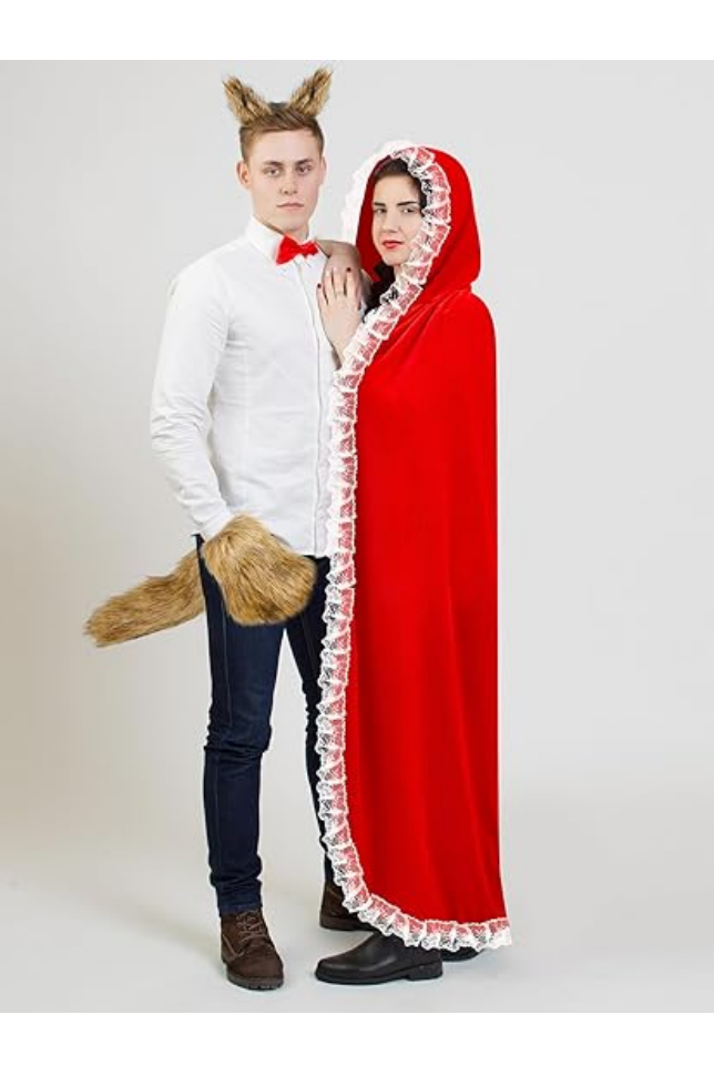 Costume de Halloween pentru Cupluri: Scufita Rosie si Lupul - Set Complet 5 Piese [5]